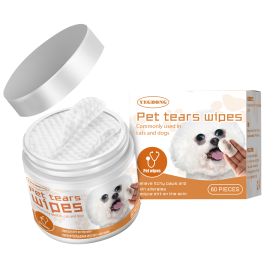 Dogs And Cats Remove Tear Stains, Clean The Eyes, Wipe Eye Droppings, And Remove Eye Dirt With Cotton Pads (Option: 1pcs)